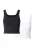 Urban Classics Top  zwart / wit