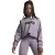 Puma Meisjes Logo Relaxed Fit Crop Hoodie (Bleke pruim)