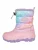 PLAYSHOES Snowboots ‘Regenbogen’  blauw / groen / sering / oudroze