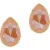 OTAZU La Reina Earrings Peach Delite Peach