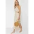 TRENDYOLMİLLA Dames Beige Gestreept Midi Mouwloos Strandkleding Recht Strandjurken