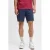 JACK & JONES PANTS STUDIO JPSTACE relaxed chino short met linnen donkerblauw