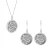 Orphelia ‘Serena’ Dames 925 Sterling Zilveren Set: Ketting-Pendant + Oorbellen – Zilver SET-7096