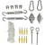 4gardenz ® 29 delige schaduwdoek bevestigingset rvs/nylon paal-muur