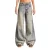 Jeans Wide Leg veelzijdig middelhoge taille katoen stijf vrouw It’s Basic