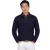 wollen trui Barbour donkerblauw effen normale fit
