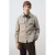 Mango Man regular fit gemêleerd overshirt – pastelgrijs