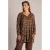 Yest Curve Plus Size top met print – bruin