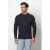 Profuomo gemêleerde trui donkerblauw