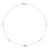 Ketting ketting verse zoetwater cultuur kralen 5-6 mm rozen, kristallen preciosa en zilver 925