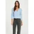 Morgan vest rib gebreid lichtblauw