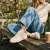 Aqa Aqa Sneakers wit Leer