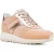 Geox Tabelya Leren Dames Perzikkleurige Sneakers