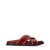 Sacha leren slippers bordeaux