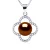 Clover Ketting Zoetwaterparel 9-10 mm Chocolate 925