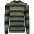 No Excess Pullover Crewneck Degrade Stripes With Wool Smoke