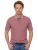 poloshirt korte mouw Casa Moda rood gemeleerd katoen