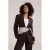 WE Fashion sjaal met print ecru/bruin