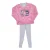 Winterpyjama met getufte afwerking en V-hals 3176 meisje