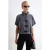 TRENDYOLMİLLA Dames Grijs Effen Kort Regular fit Blouses