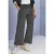 Broek met Mid Waist-taille en Straight Leg-pijpen, met knopen