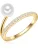 Valero Pearls Ring  goud / zilver / parelwit