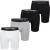 Phil & Co Boxershorts heren met lange pijpen boxer briefs 4-pack wit / grijs