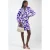 Bloemrijke V-hals Mini Hemdress met Ceintuur