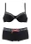KangaROOS Sportbikini  zwart / wit
