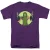 Rick And Morty Unisex T-shirt voor volwassenen met de tekst ‘I Love Myself’ en Pickle Rick (Paars)