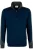 HAKRO 476 Comfort Fit Half-Zip Sweater donkerblauw/antraciet, Tweekleurig