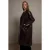 TRENDYOLMİLLA Dames Bruin Effen Oversized Trenchcoats