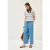 Cecil Dames Shirt met gebreide look en strepen in Blauw