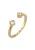 ELLI Ring ‘Kristalle’  goud / wit
