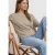 Shirt met overhangende schouders en glitterdetails
