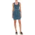 Moschino Suspenders Denim Dress Blue