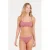 Protest voorgevormde crop bikini PRTHIZZ met ribstructuur roze