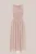 WE Fashion – Dames midi plisséjurk met pailletten – Regular fit – Mauve –