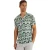 Threadbare Geometrisch shirt met korte mouwen voor heren (Dennengroen)