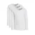 Little Label longsleeve – set van 3 van katoen wit