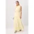 TRENDYOLMİLLA Dames Geel Effen Maxi Mouwloos A-lijn Avond & Gala Jurk