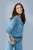 Nina Denim Blouse Denim Blauw