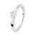 Diamond Solitaire Ring 0,010 0,50 Cts Cts Illusion White Gold