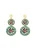 IZIA Oorbellen  navy / goud / groen / rood