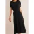 Boden Cut Out Knitted Midi Dress Black