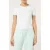 FILA Cercina Slim Logo Ringer Baby Tee Bright White-soothing Sea