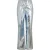 AmyLynn Dames/Dames Metallic Normale Broek (Blauw)