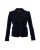 Miu Miu Blazer van fluweel in marineblauw met leren afwerking