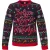 Apollo Foute kersttrui dames met verlichting led lampjes navy