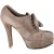 Gianvito Rossi Veterschoenen Platform Enkellaarsjes in Beige Suède